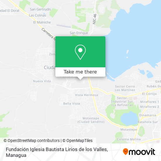 Fundación Iglesia Bautista Lirios de los Valles map