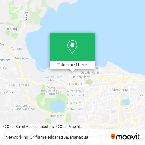 Networking Oriflame Nicaragua map