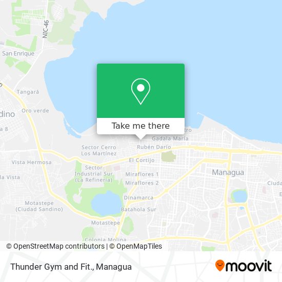 Thunder Gym and Fit. map