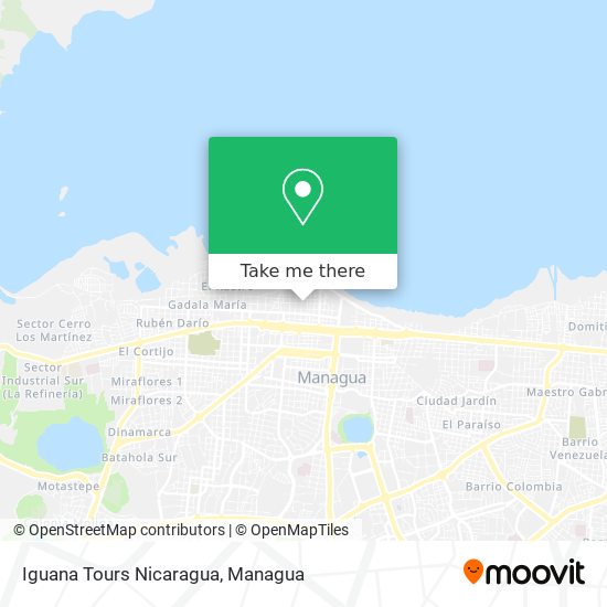 Mapa de Iguana Tours Nicaragua