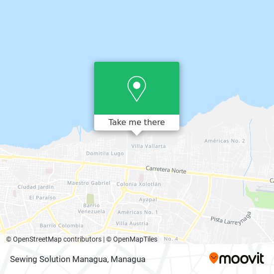 Sewing Solution Managua map