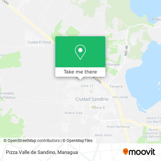 Pizza Valle de Sandino map
