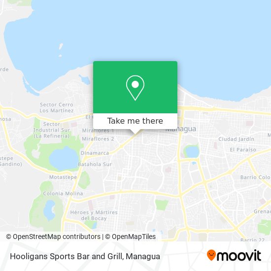 Hooligans Sports Bar and Grill map