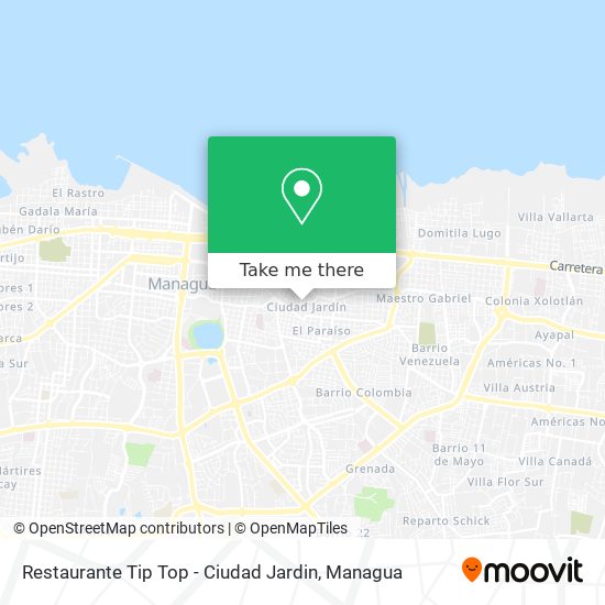 Mapa de Restaurante Tip Top - Ciudad Jardin