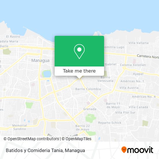Batidos y Comideria Tania map