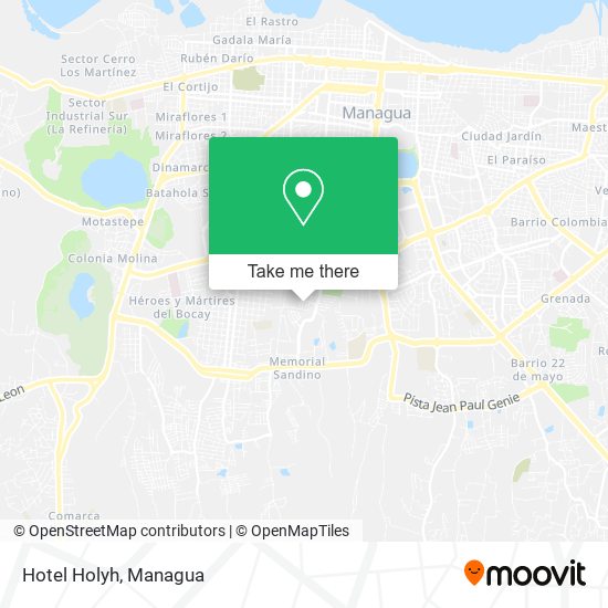 Hotel Holyh map
