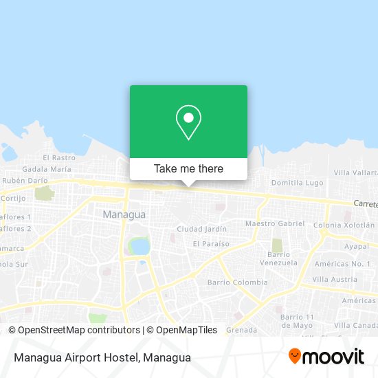 Managua Airport Hostel map