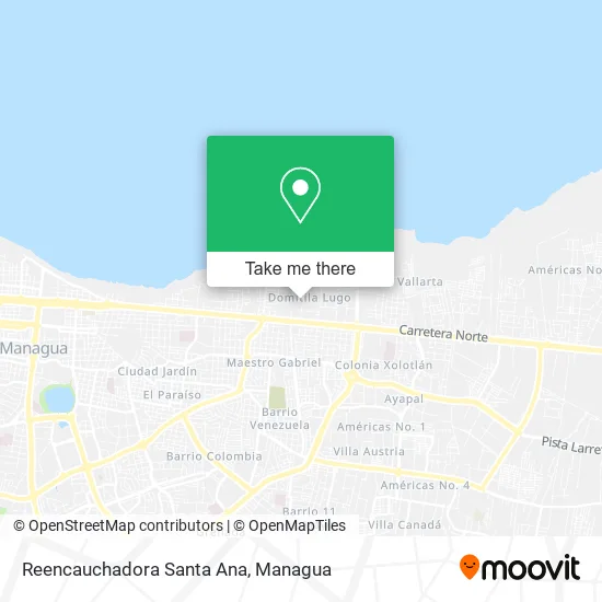 Reencauchadora Santa Ana map