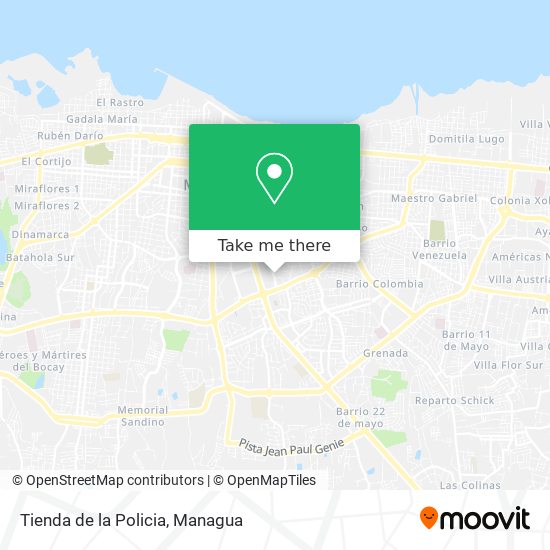 Mapa de Tienda de la Policia