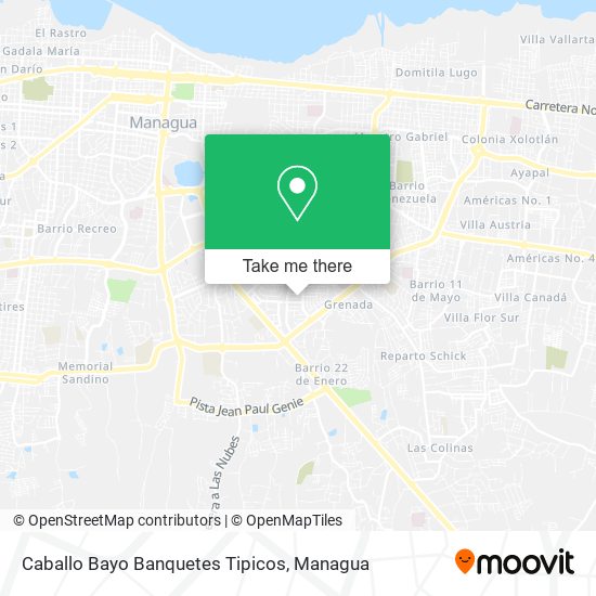 Caballo Bayo Banquetes Tipicos map