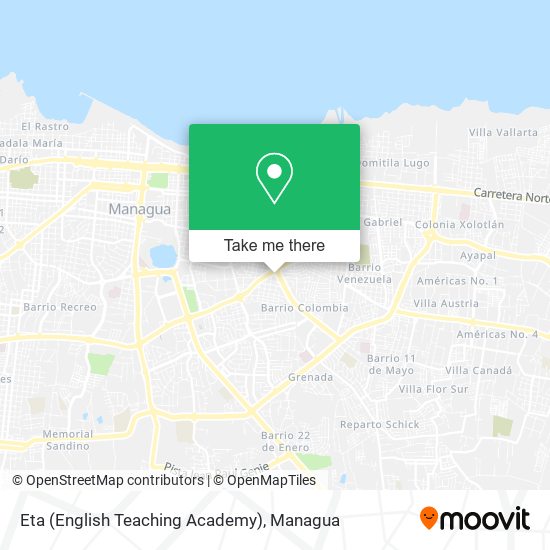 Eta (English Teaching Academy) map