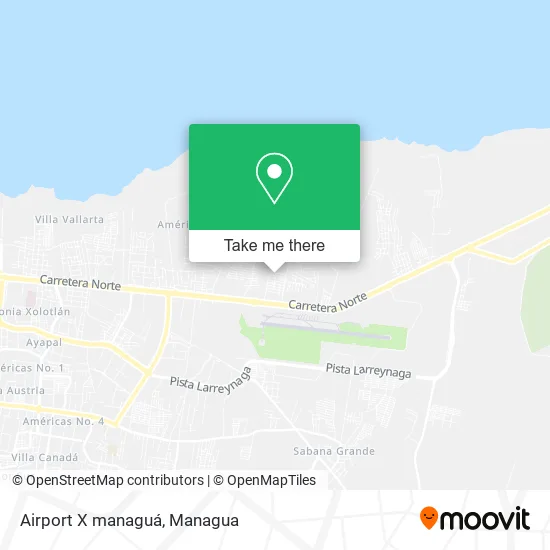 Airport X managuá map