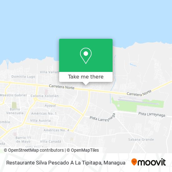 Restaurante Silva Pescado A La Tipitapa map