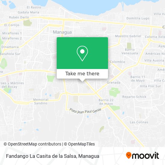 Fandango La Casita de la Salsa map