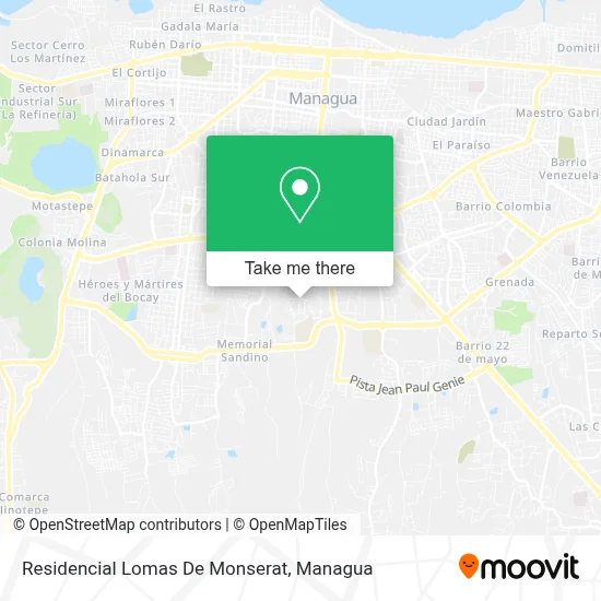 Mapa de Residencial Lomas De Monserat