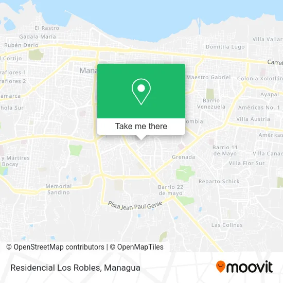 Residencial Los Robles map