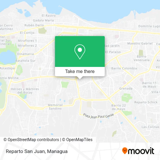 Mapa de Reparto San Juan