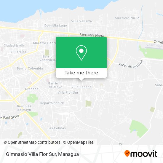 Gimnasio Villa Flor Sur map
