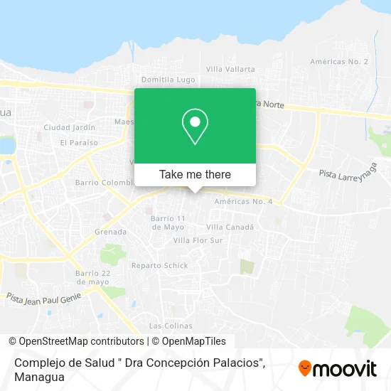 Mapa de Complejo de Salud " Dra Concepción Palacios"