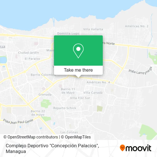 Mapa de Complejo Deportivo "Concepción Palacios"
