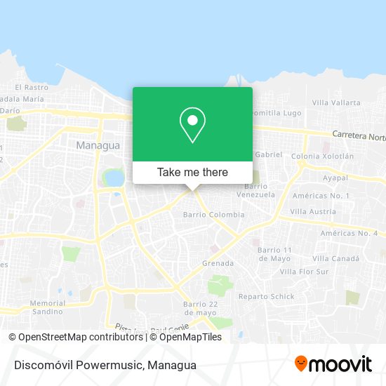 Mapa de Discomóvil Powermusic