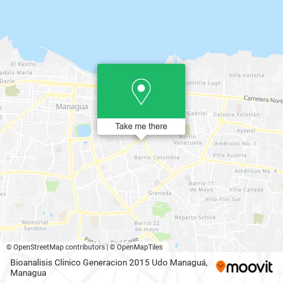 Mapa de Bioanalisis Clinico Generacion 2015 Udo Managuá