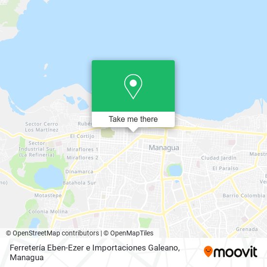 Mapa de Ferretería Eben-Ezer e Importaciones Galeano