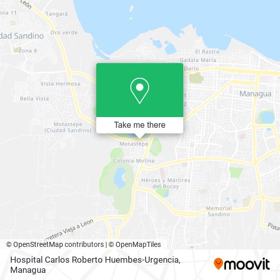 Hospital Carlos Roberto Huembes-Urgencia map