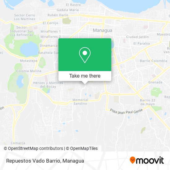 Repuestos Vado Barrio map