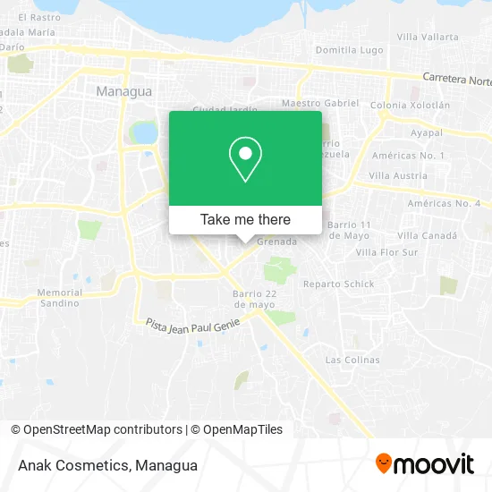 Mapa de Anak Cosmetics