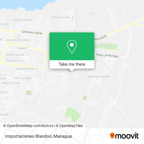 Importaciones Blandon map