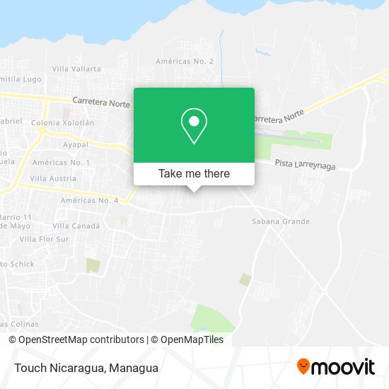 Mapa de Touch Nicaragua