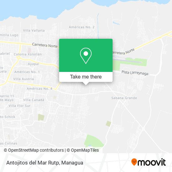 Antojitos del Mar Rutp map