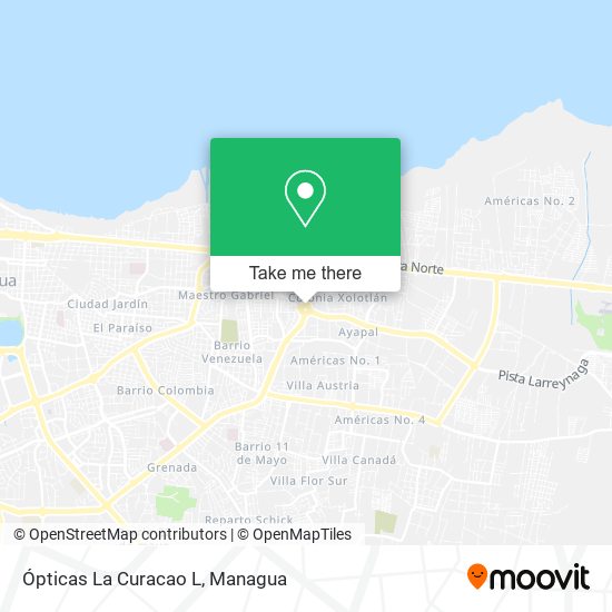 Ópticas La Curacao L map