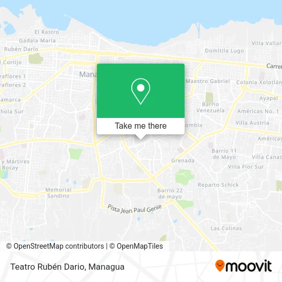Teatro Rubén Dario map