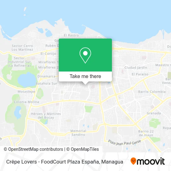 Mapa de Crêpe Lovers - FoodCourt Plaza España
