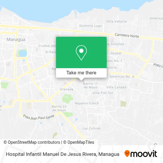Hospital Infantil Manuel De Jesus Rivera map