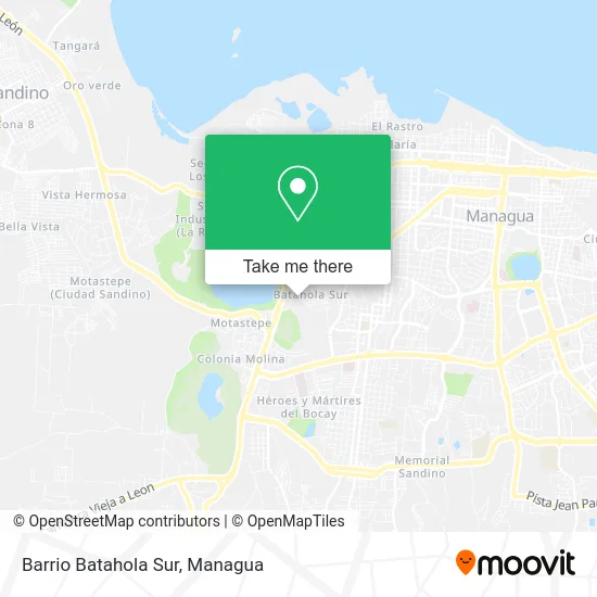 Barrio Batahola Sur map