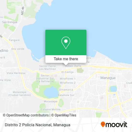 Distrito 2 Policía Nacional map