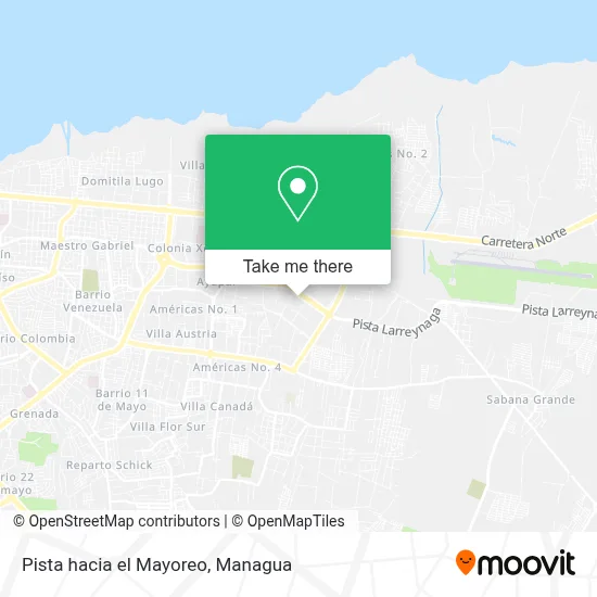 Mapa de Pista hacia el Mayoreo