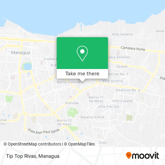 Tip Top Rivas map