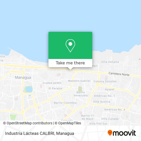 Industria Lácteas CALBRI map