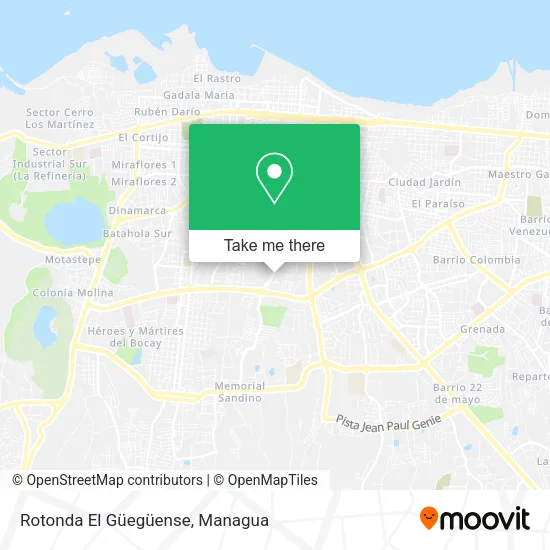 Rotonda El Güegüense map