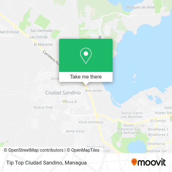 Mapa de Tip Top Ciudad Sandino