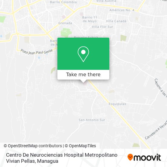 Centro De Neurociencias Hospital Metropolitano Vivian Pellas map