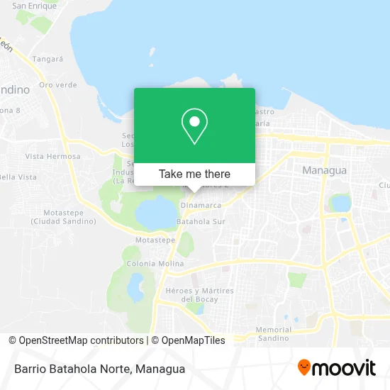 Mapa de Barrio Batahola Norte