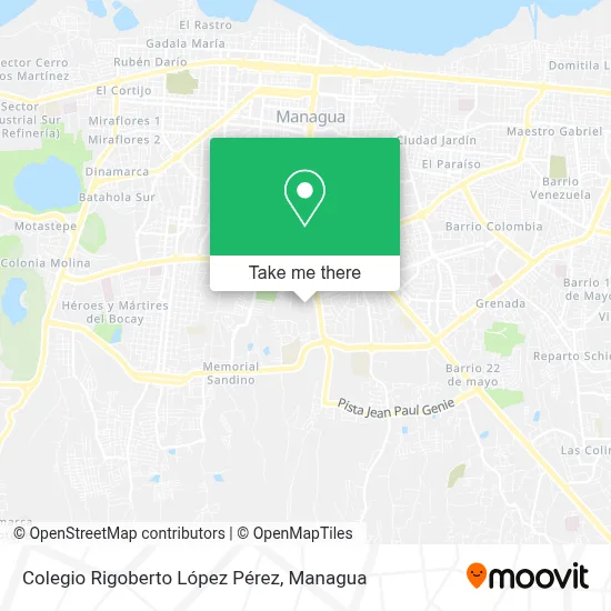 Mapa de Colegio Rigoberto López Pérez