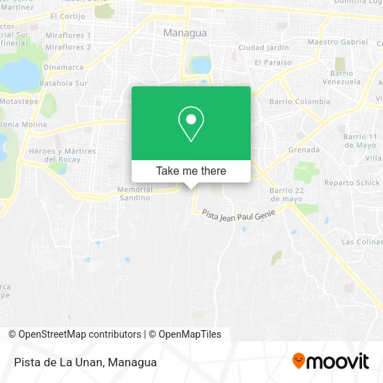 Pista de La Unan map