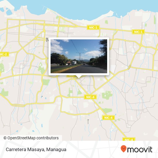 Carretera Masaya map