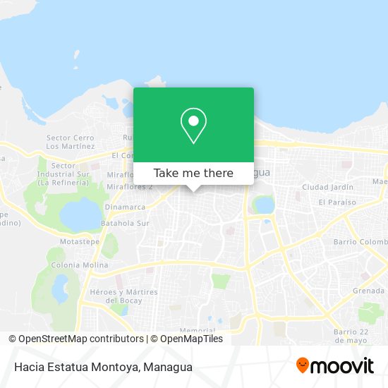 Hacia Estatua Montoya map